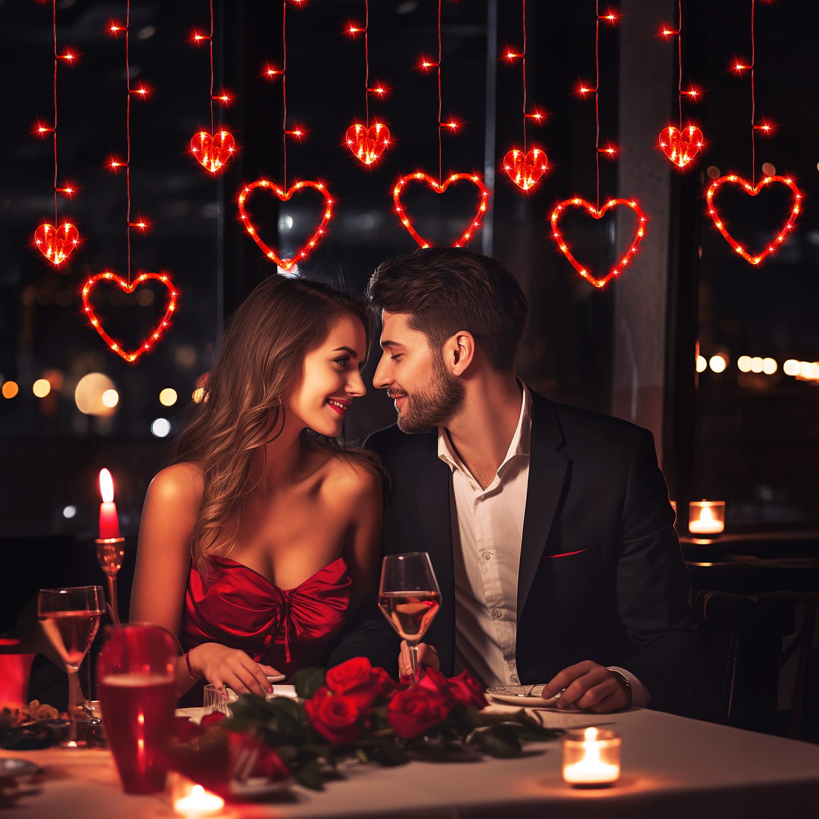 Amazon.com: Valentines Day Decor, Red Love Heart String